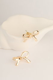 Heliophilia Silver Pendientes de Metal Dorados con Recubrimiento de Laca